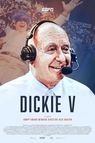 A promotional poster Dickie V, which is one of the highly anticipated documentaries releasing this week (Image via ESPN)